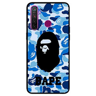 Ốp lưng dành cho Realme 6i mẫu Bape Xanh Có Chữ