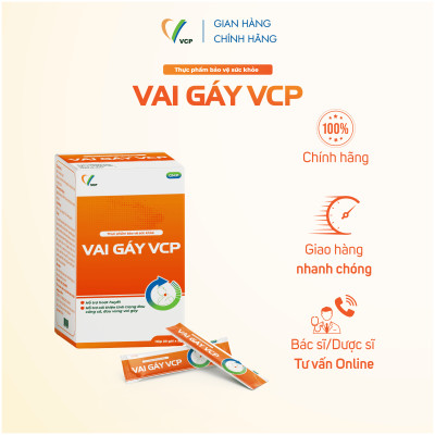 TPBVSK Vai Gáy VCP - Hỗ trợ cải thiện tình trạng đau cứng cổ, đau vùng vai gáy - Hộp 20 gói