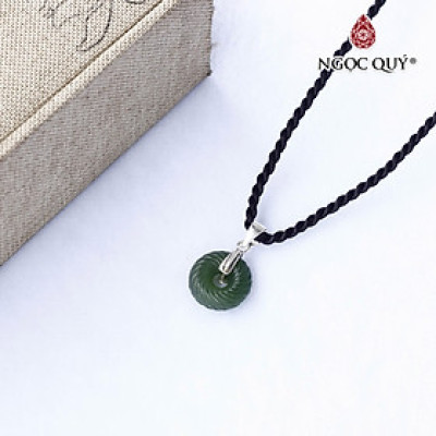Mặt dây chuyền voi nhỏ ngọc bích hợp mệnh mộc, mệnh hỏa - Ngọc Quý Gemstones