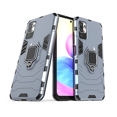 Ốp lưng chống sốc Iron Man kèm iring cho Xiaomi Redmi Note 10/10s, Redmi Note 10 5G, Redmi Note 10 Pro - Hàng Nhập Khẩu