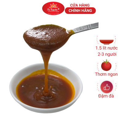 Xốt bún riêu Titom gói 70g gia vị bún riêu hoàn chỉnh dùng nấu nước lèo bún riêu