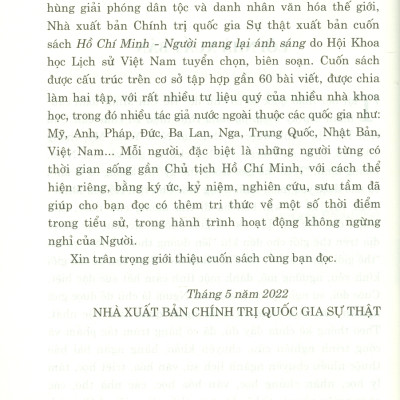 HỒ CHÍ MINH - Người Mang Lại Ánh Sáng - Tập 1