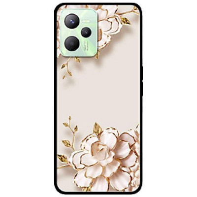 Ốp lưng dành cho Realme C35 mẫu Tranh Hoa Nền Trắng