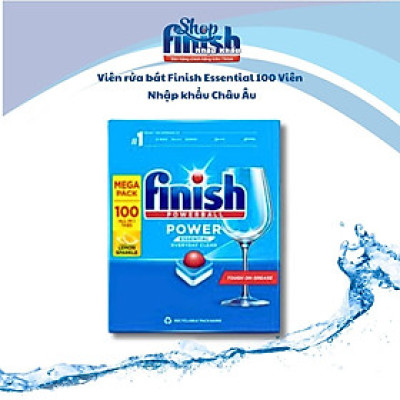 Viên rửa bát FINISH ESSENTIAL 100 VIÊN - ĐỨC-Chính Hãng 