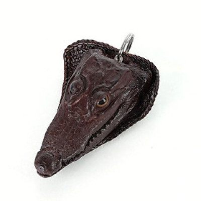 Móc khóa đầu cá sấu Huy Hoàng cỡ lớn màu nâu đất HC8286