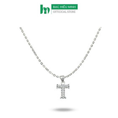Dây Chuyền, Vòng Cổ Nữ Chữ T Bạc S925 Chính Hãng Bạc Hiểu Minh DMD493