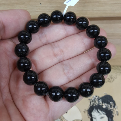 Vòng Tay Đá Thạch Anh Tóc Đen - 11mm - BATDV008