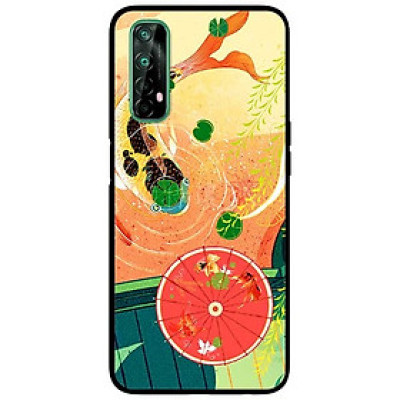 Ốp lưng dành cho Realme 7 mẫu Cá Chép Và Ô Đỏ
