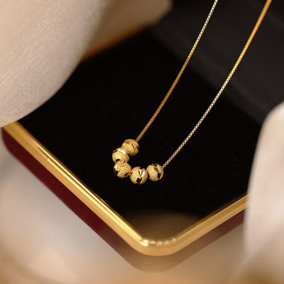 Dây chuyền titan cao cấp bi tròn hottrend CiCi Accessories trang sức nữ sang trọng cá tính