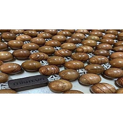 Chiếu Hạt Gỗ Hương Mộc Cao Cấp - Kích Thước 1,8mx2m hạt 1.8cm ( video , hình thật )