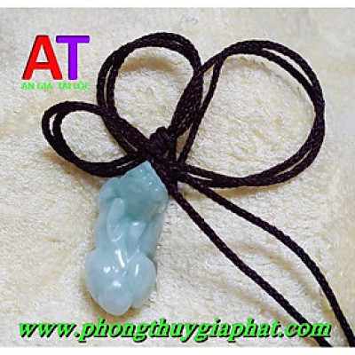 Mặt dây chuyền tỳ hưu cẩm thạch trắng