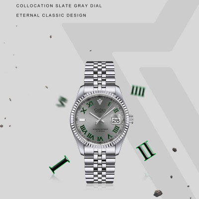 Đồng Hồ Nam Cadisen C8211M2 Chính Hãng Full Box Chống Nước Kính Chống Xước Dây Thép BH 2 Năm Máy Cơ