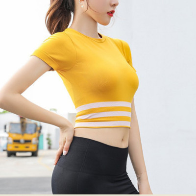 Áo Tập Thể Thao Gym Yoga Nữ Azuno AZ2050  Dáng Croptop Chất Liệu Cotton Mát Thấm Mồ Hôi Tốt