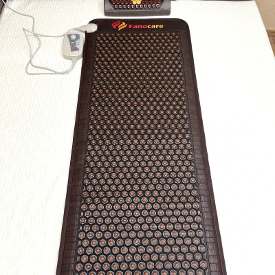 Thảm/Nệm đá nhiệt nóng Fanocare đá mắt ngọc KT 60x150cm T3000 (Tặng kèm 1 gối đá touraline)