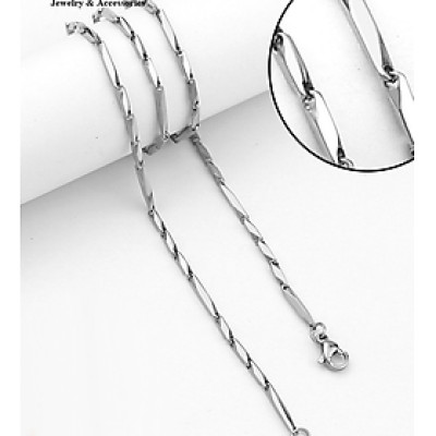 Dây chuyền  nam inox 2 ly tuổi teen