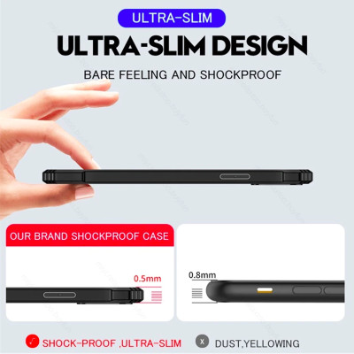 Ốp Lưng Chống Sốc Mặt Lưng Trong Suốt Bảo Vệ Cho Samsung Galaxy A04 - Hàng Chính Hãng Xundd