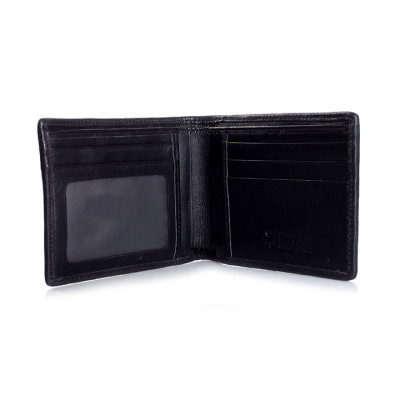 HC2222-23-24-46 - Ví nam Huy Hoàng da cá sấu đan viền gai màu đen, nâu đỏ, vàng bò, nâu đất