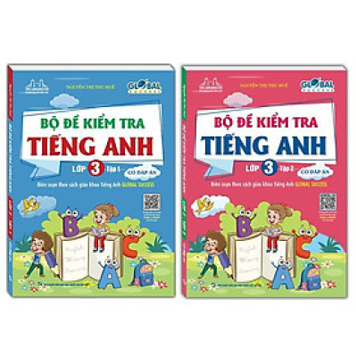 Sách - Global Success - Bộ Đề Kiểm Tra Tiếng Anh Lớp 3 - Có Đáp Án - Combo 2 Tập - Minh Thắng
