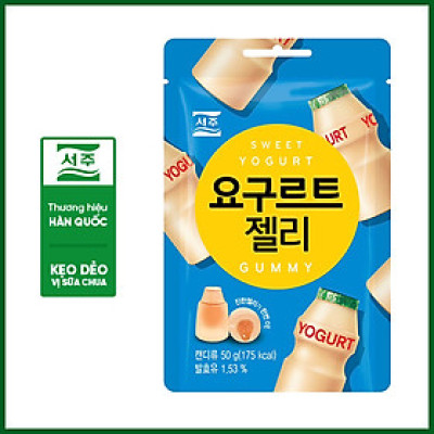 Kẹo dẻo vị sữa chua yogurt gummy Seoju Hàn Quốc (50g)