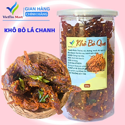 Khô Trâu Đập Lá Chanh 250g VietTin Mart