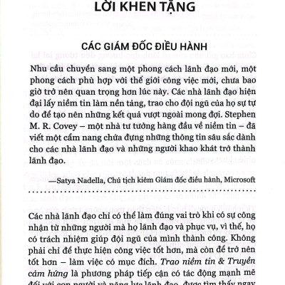 Trao Niềm Tin Và Truyền Cảm Hứng - Trust And Inspire