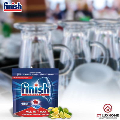 Viên rửa chén bát Finish All In One Max 48 viên 