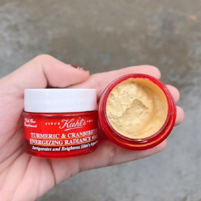 Mặt nạ dưỡng sáng da kiehls Turmeric & Cranberry Seed Energizing Radiance Masque minisize 14ml ( nghệ )