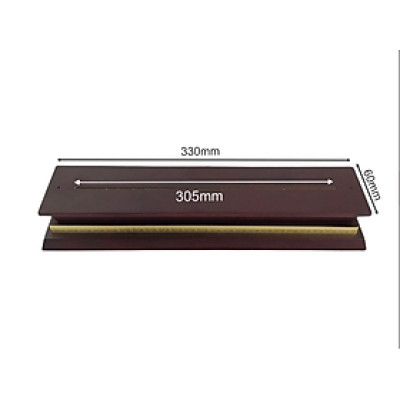 Chân đế gỗ hoa văn DG07-A 60x275mm phay rãnh