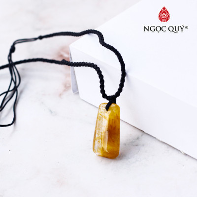 Mặt dây chuyền đá thạch anh tóc vàng - Ngọc Quý Gemstones