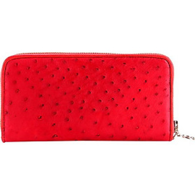 Ví Nữ Da Đà Điểu 1 Khóa Vip Huy Hoàng HT3433 (19 x 10.5 cm) - Đỏ