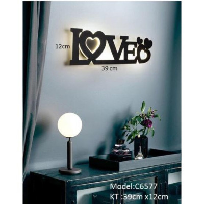 Đèn gắn tường tô điểm hình chữ LOVE -C6577 DT