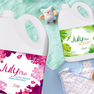 N­ước giặt xả cao cấp July Plus 6 in1 3.5L - Hàng nội địa Thái Lan