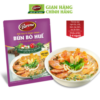 Xốt Gia Vị Bún Bò Huế Barona 110g ướp ngon chuẩn vị không cần nêm nếm