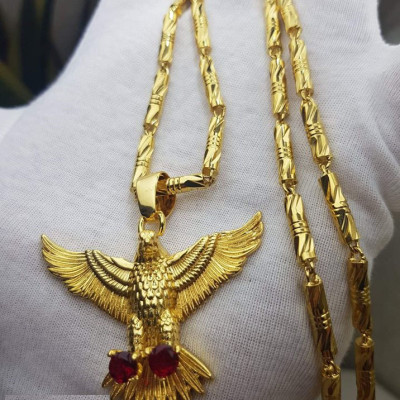 Dây Chuyền Mặt Đại Bàng Mạ Vàng 24k MD78