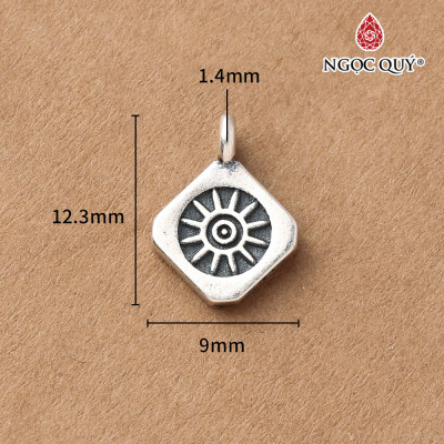 Charm bạc treo nhiều họa tiết - Ngọc Quý Gemstones