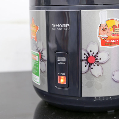 Nồi Cơm Điện Sharp KS-NR181STV SS - 1.8 Lít - Hàng chính hãng