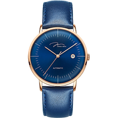 Đồng hồ đeo tay Nam hiệu JONAS & VERUS Y01563-A0.PPLLL, Máy Cơ (Automatic), Kính Sapphire chống trầy xước, Dây da Italy