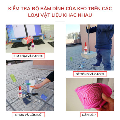 Keo Dán Siêu Dính Đa Năng Mọi Chất Liệu Cực Mạnh - Dán Gỗ Thuỷ Tinh Kim Loại Sắt Gốm Sứ Nhựa Vải