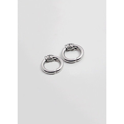 Bộ bông tai kẹp BT326 - Màu bạc