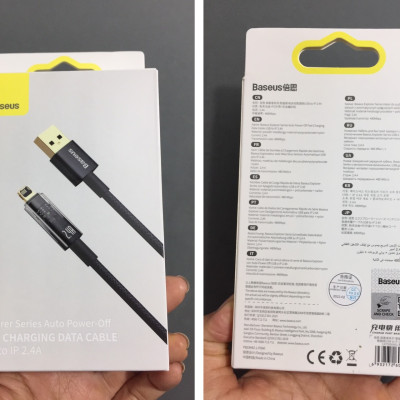 Cáp sạc dành cho iPhone 2.4A tự ngắt khi đầy Baseus Explorer Series CATS000401- Hàng chính hãng