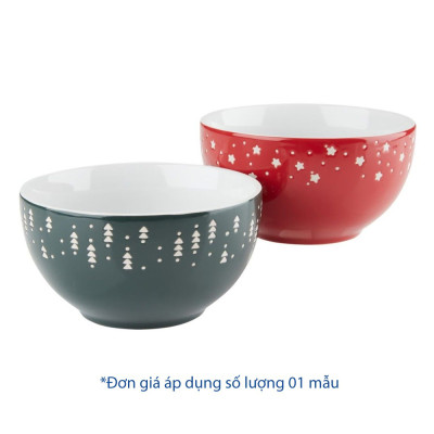 Tô | JYSK Gulltop | gốm | đỏ/xanh lá | DK14xC7cm