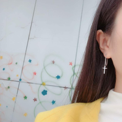 Bông tai xích Titan cao cấp bao chất bao xinh