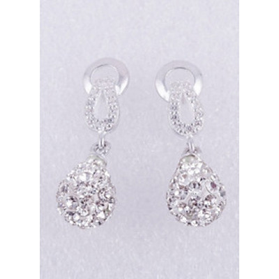 Bông tai bạc nữ S925 Italia Bạc Xinh Huệ Ngân Vô cực bồ công anh ED029