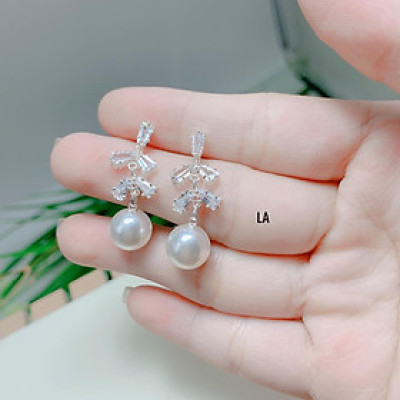 Bông tai bạc thời trang hình bông hoa chất liệu bằng bạc s925 MS080h