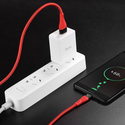 Cáp Sạc Hoco U53 Type C + Tặng 5 Dây Quấn Cáp - Chính Hãng 