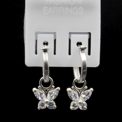 Hoa tai trẻ em Bạc Hiểu Minh HTE002 bướm xinh