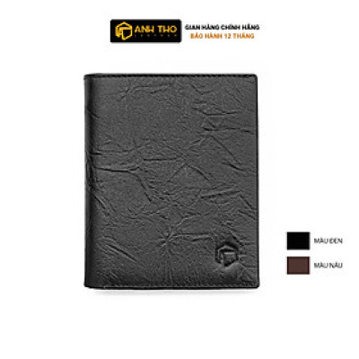 Ví đứng KURO - Da bò vân sần | Anh Tho leather