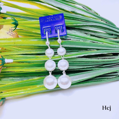 Bông tai bạc gắn hạt trai MS55