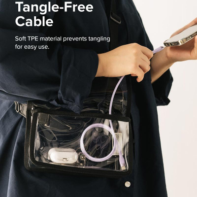 Cáp sạc nhanh cho điện thoại/laptop/tablet RINGKE Fast Charging Pastel Cable C-to-C nhiều màu - Hàng Chính Hãng