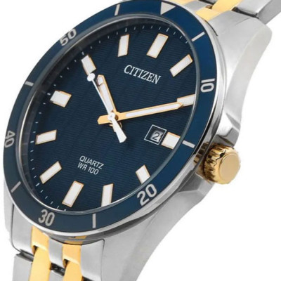 Đồng Hồ Nam Citizen Dây Thép Không Gỉ BI5054-53L - Mặt Xanh